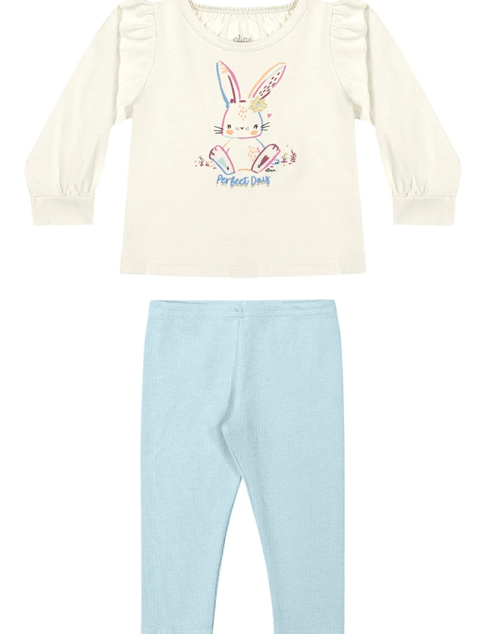 CONJUNTO BLUSA M/L + PANTALON