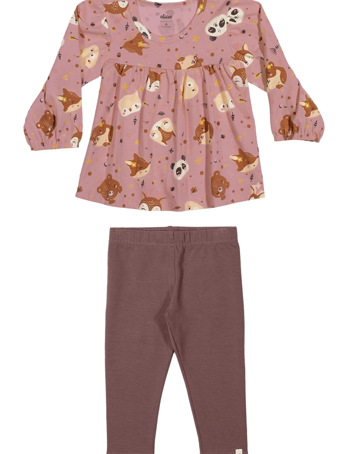 CONJUNTO BLUSA M/L + PANTALON